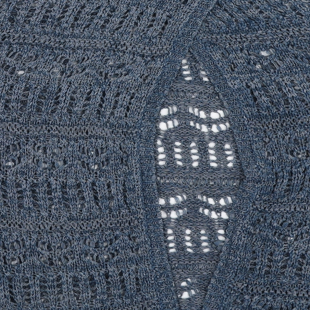 Marks and Spencer Womens Blue Round Neck Acrylic Pullover Jumper Size 12