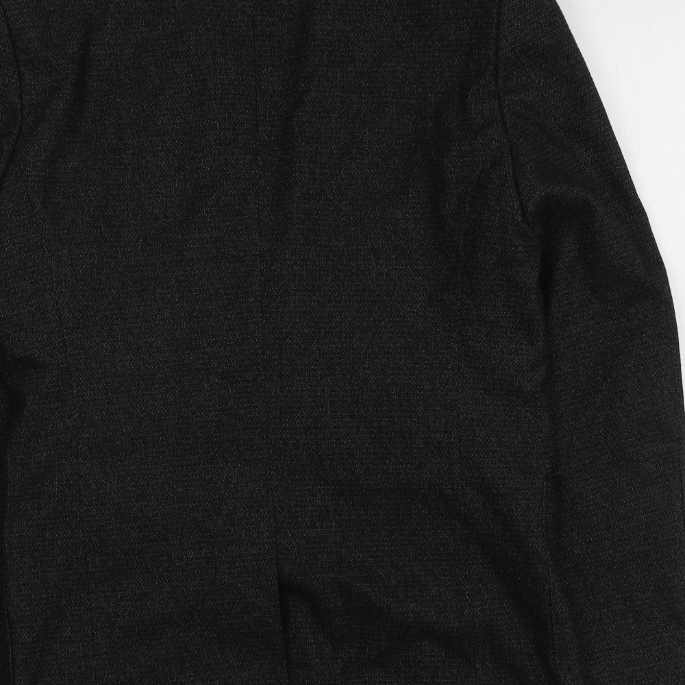NEXT Mens Black Polyester Jacket Suit Jacket Size 38