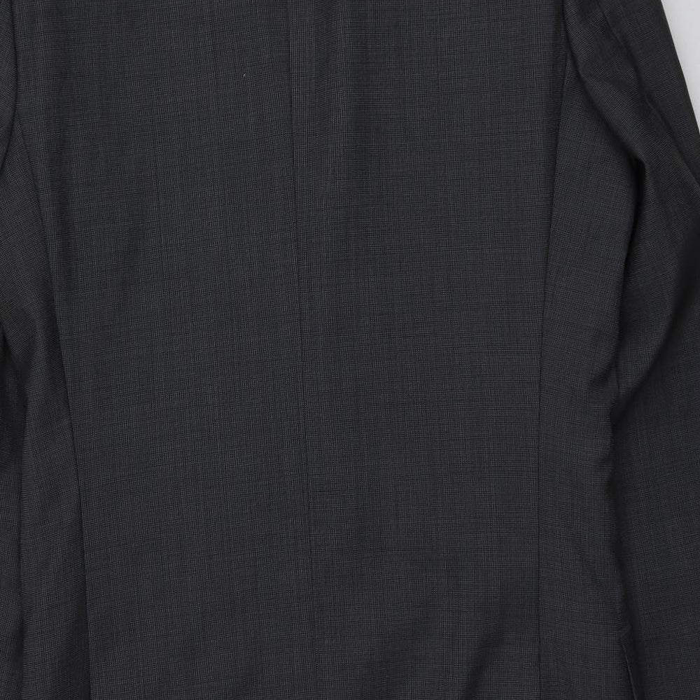 Marks & Spencer Mens Grey Polyester Jacket Suit Jacket Size 38