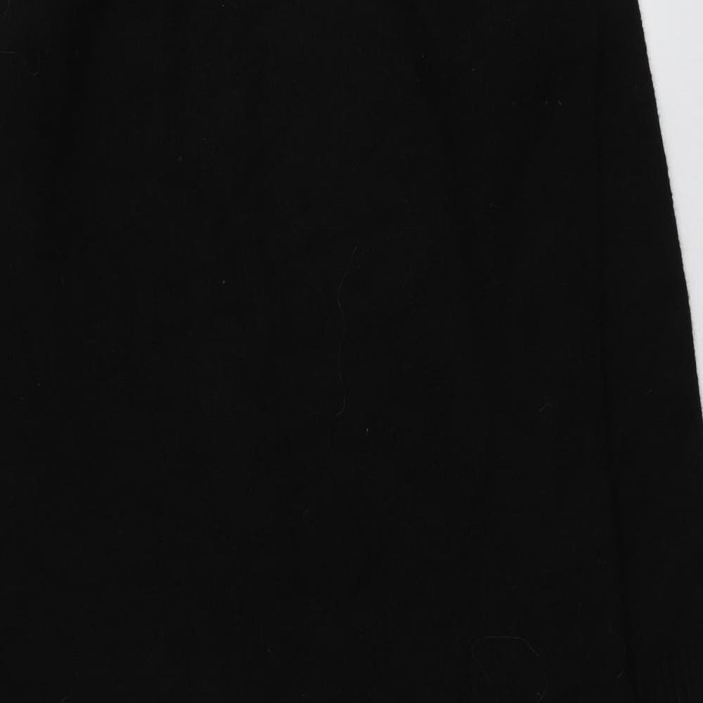 Peacocks Womens Black High Neck Acrylic Pullover Jumper Size S