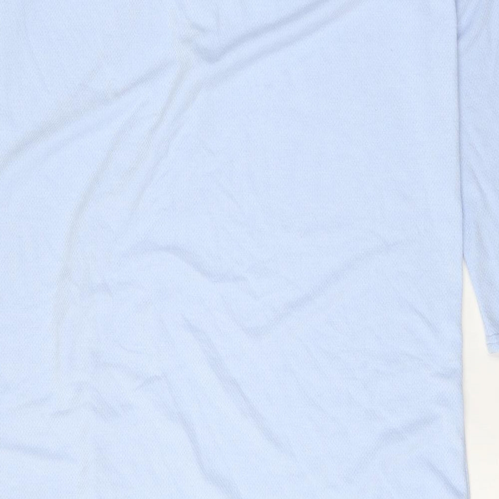 Thermoactyl Womens Blue Polyester A-Line Size M Round Neck Button