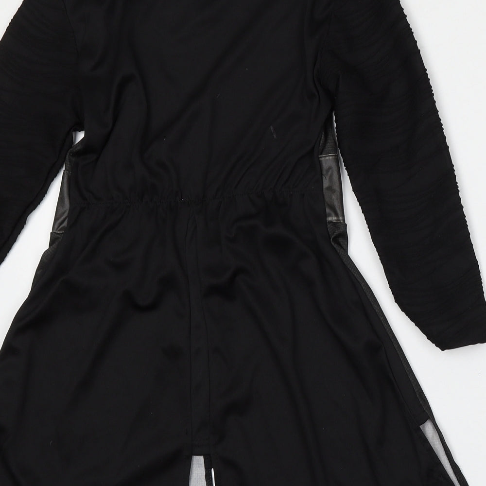 Star Wars Boys Black Solid Polyester One Piece Size 5-6 Years - Star Wars Darth Vader