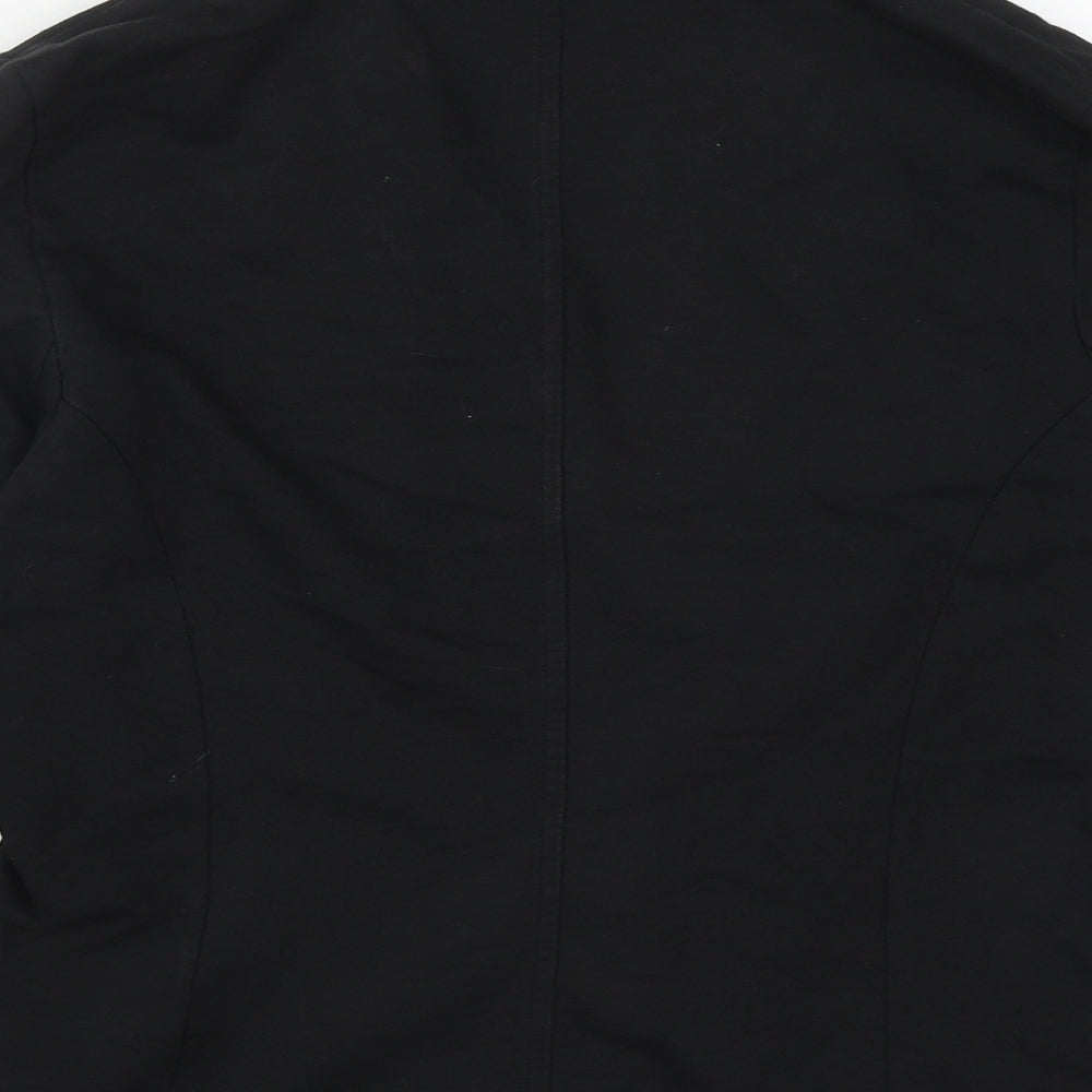 George Womens Black Jacket Size S Button