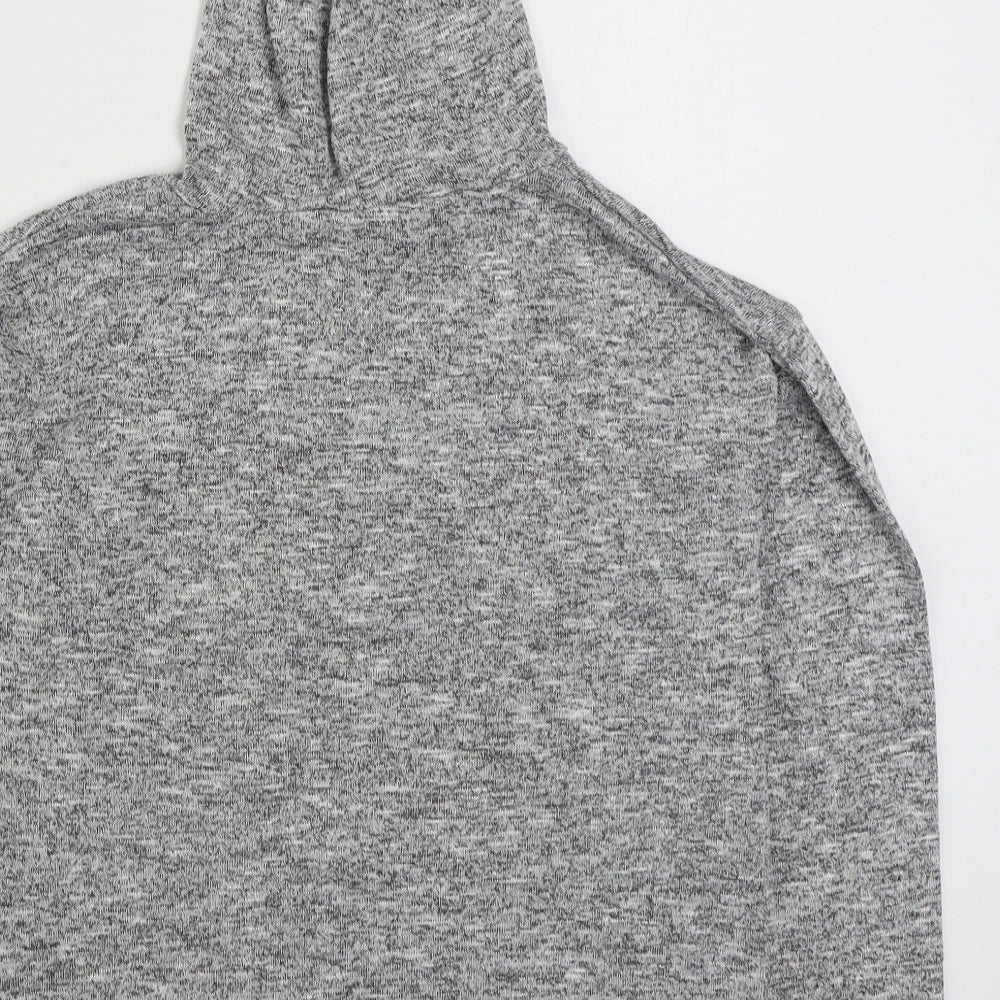 Matalan Girls Grey Polyester Pullover Hoodie Size 11 Years Pullover