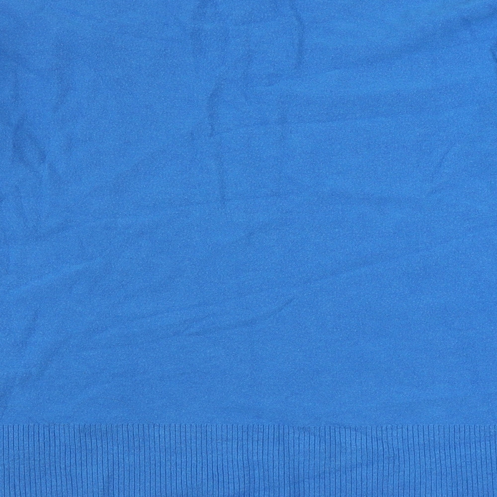 River Island Womens Blue Round Neck Viscose Pullover Jumper Size S
