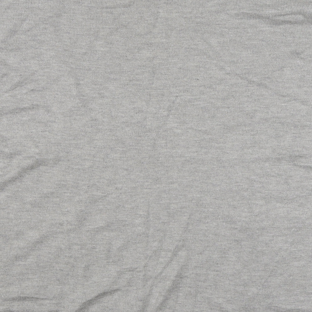 Gallery Womens Grey Round Neck Viscose Pullover Jumper Size L