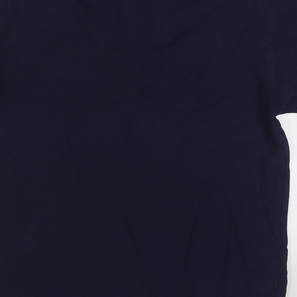 Dunnes Mens Blue Cotton Polo Size XS Collared Pullover