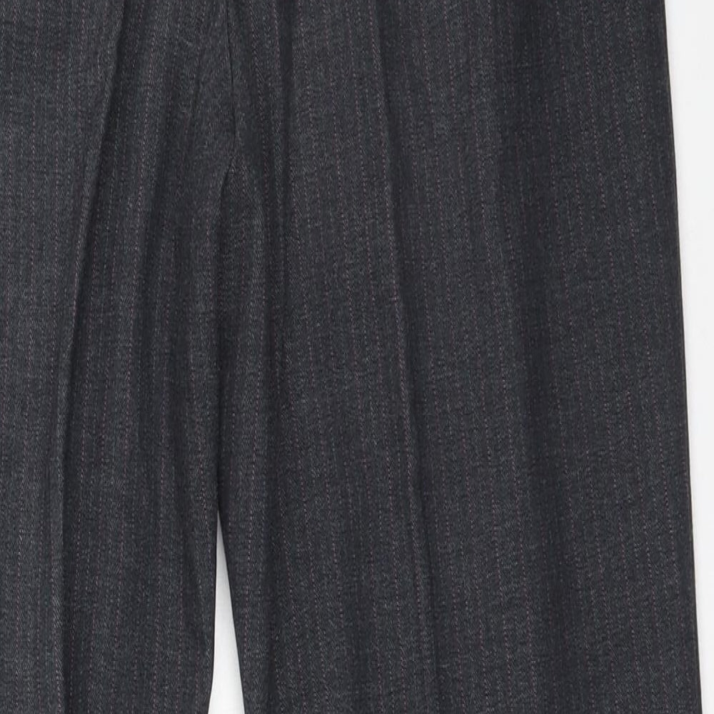 Dunnes Stores Womens Grey Polyester Trousers Size 12 L29 in Regular