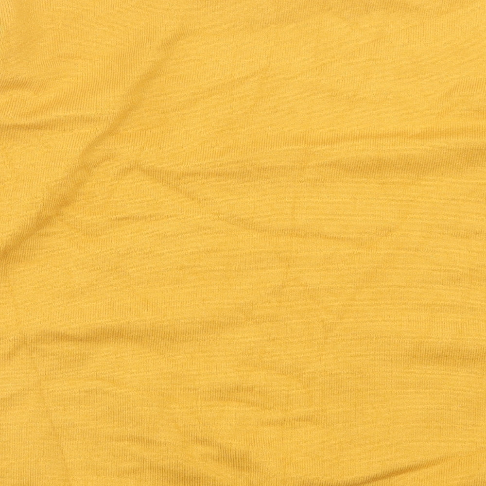 Paramour Womens Yellow Crew Neck Viscose Pullover Jumper Size L