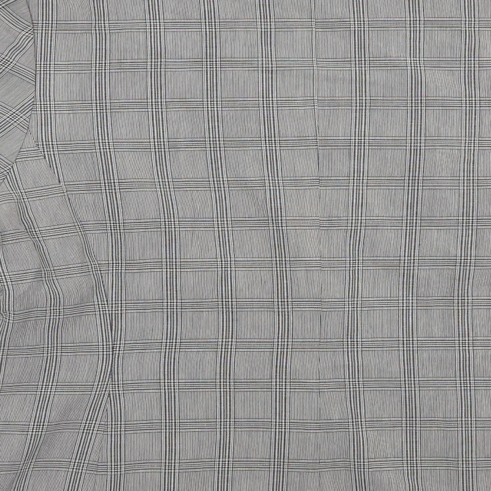 Paul Separates Womens Grey Plaid Jacket Blazer Size 16 Button