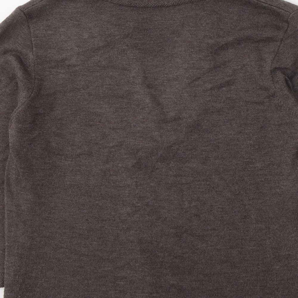 Per Una Womens Brown Viscose Basic Blouse Size 10 Round Neck