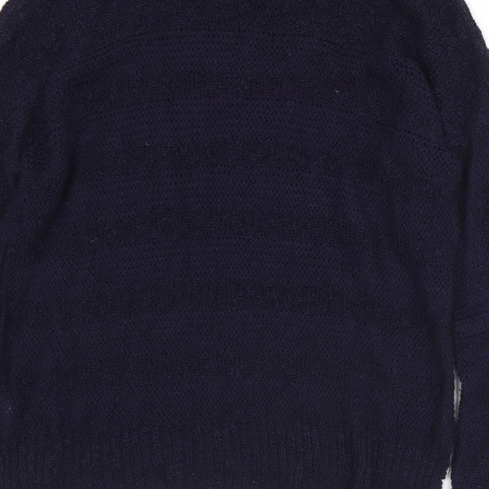 Dorothy Perkins Womens Blue Round Neck Acrylic Pullover Jumper Size 16