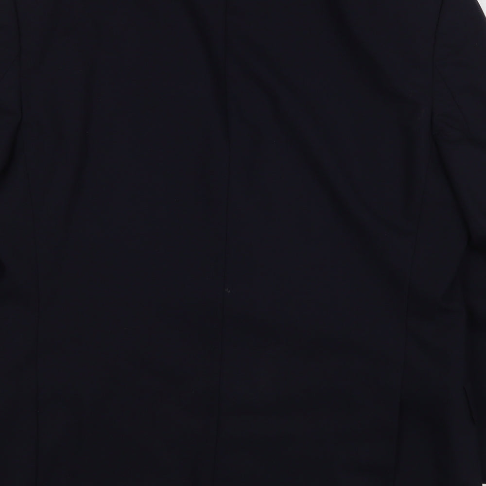 Marks & Spencer Mens Blue Wool Jacket Suit Jacket Size 40