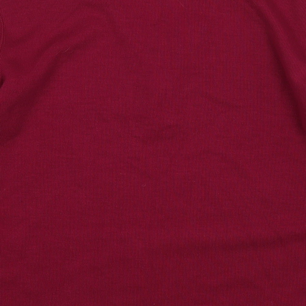 Bonmarché Womens Purple V-Neck Polyester Pullover Jumper Size S