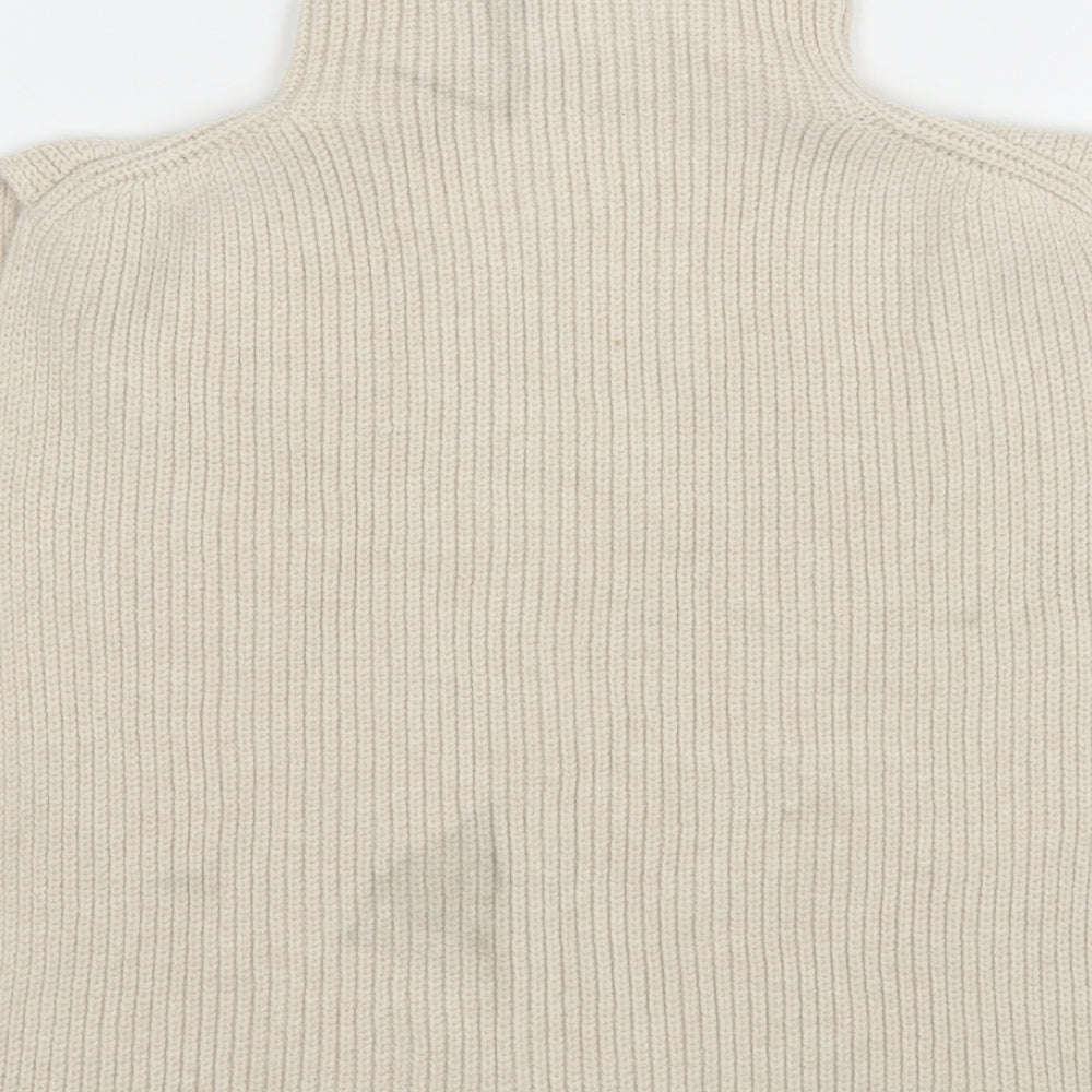 Primark Womens Beige High Neck Polyester Cape Jumper One Size