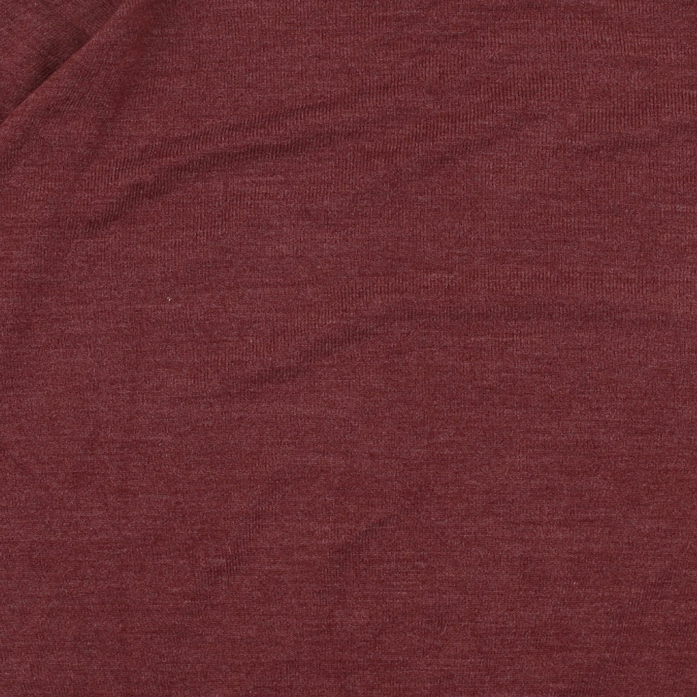 Premiere Man Mens Brown V-Neck Acrylic Pullover Jumper Size S