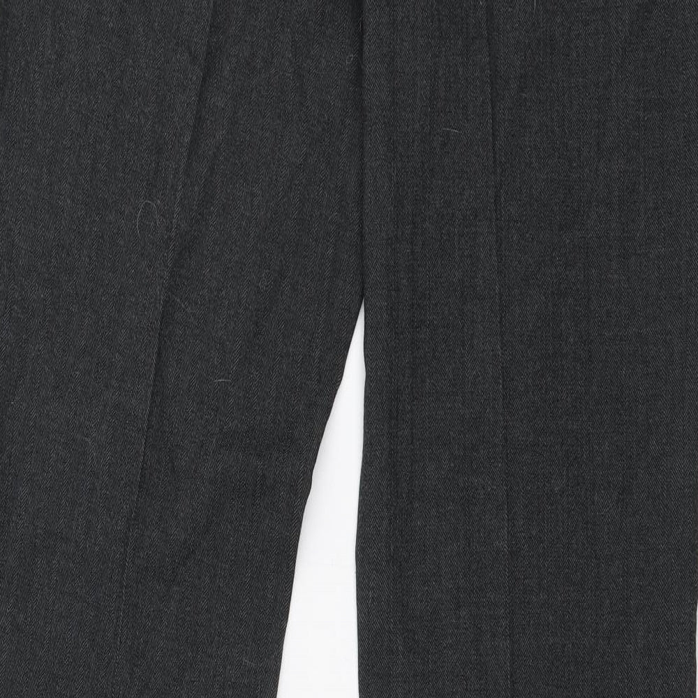 Atmosphere Womens Grey Polyester Trousers Size 12 L31 in Regular Zip