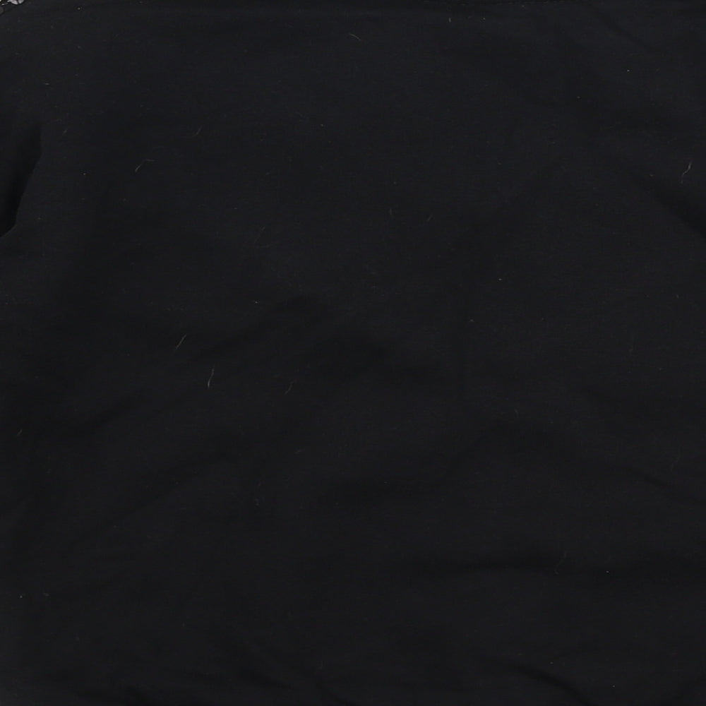 Matalan Girls Black Polyester Pullover Sweatshirt Size 7 Years Pullover