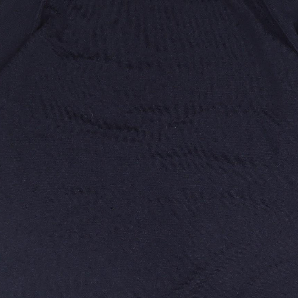 Oasis Womens Blue Round Neck Polyester Pullover Jumper Size S