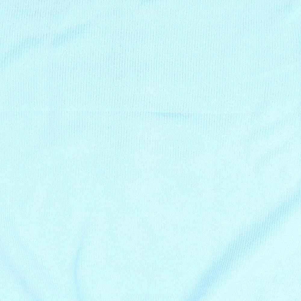 Preworn Womens Blue Collared Acrylic Pullover Jumper Size M