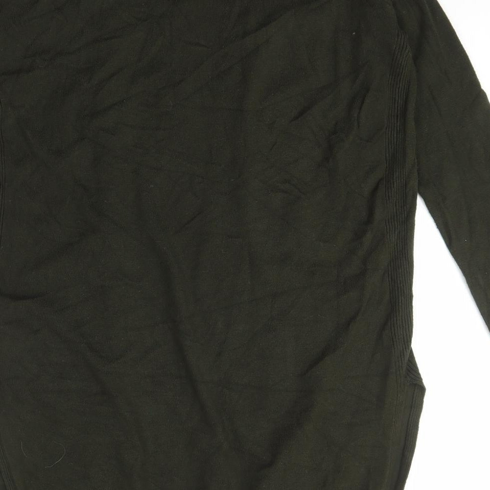 Peacocks Womens Green Collared Viscose Cardigan Jumper Size 8