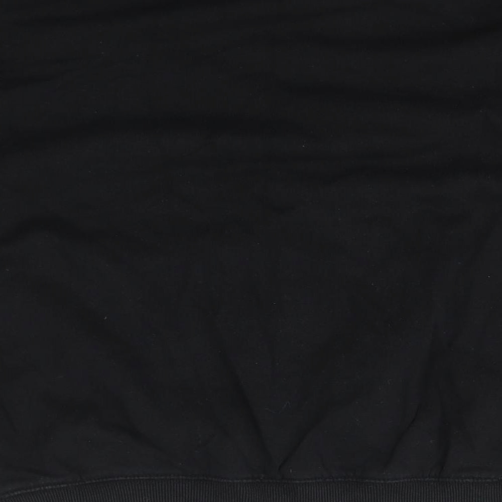 H&M Womens Black Mock Neck Cotton Pullover Jumper Size M