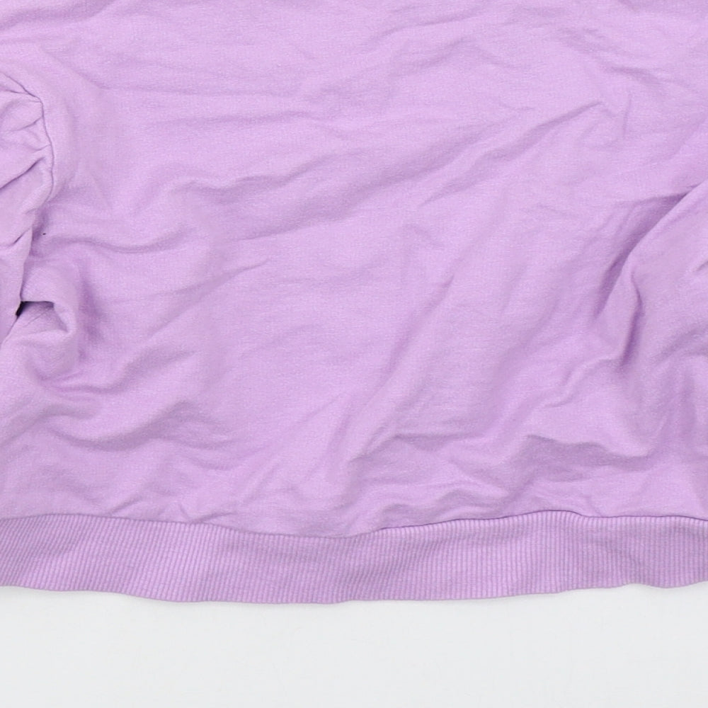 Studio Girls Purple Cotton Pullover Sweatshirt Size 10-11 Years Pullover - Radiate Positivity