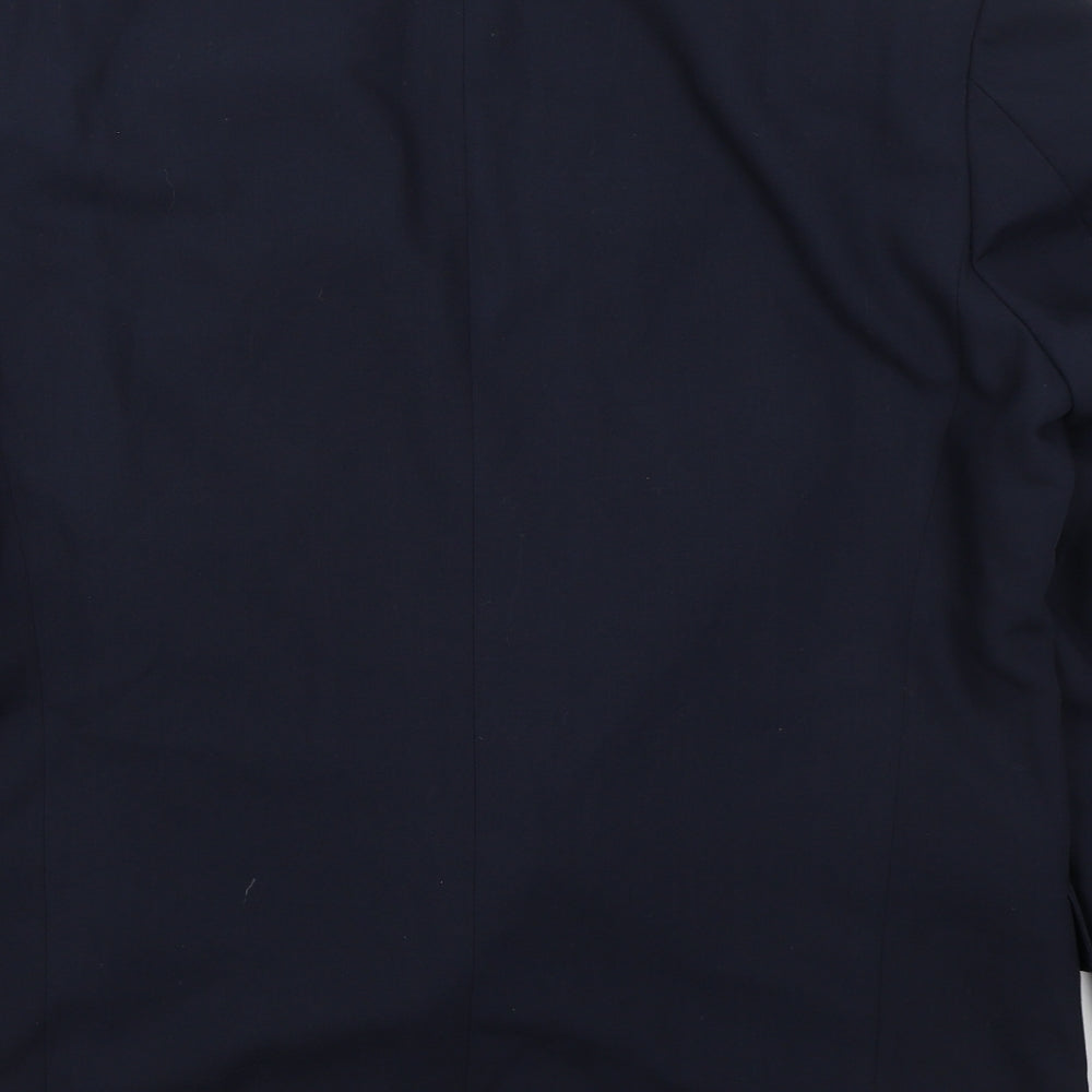 Marks & Spencer Mens Blue Polyester Jacket Suit Jacket Size 40