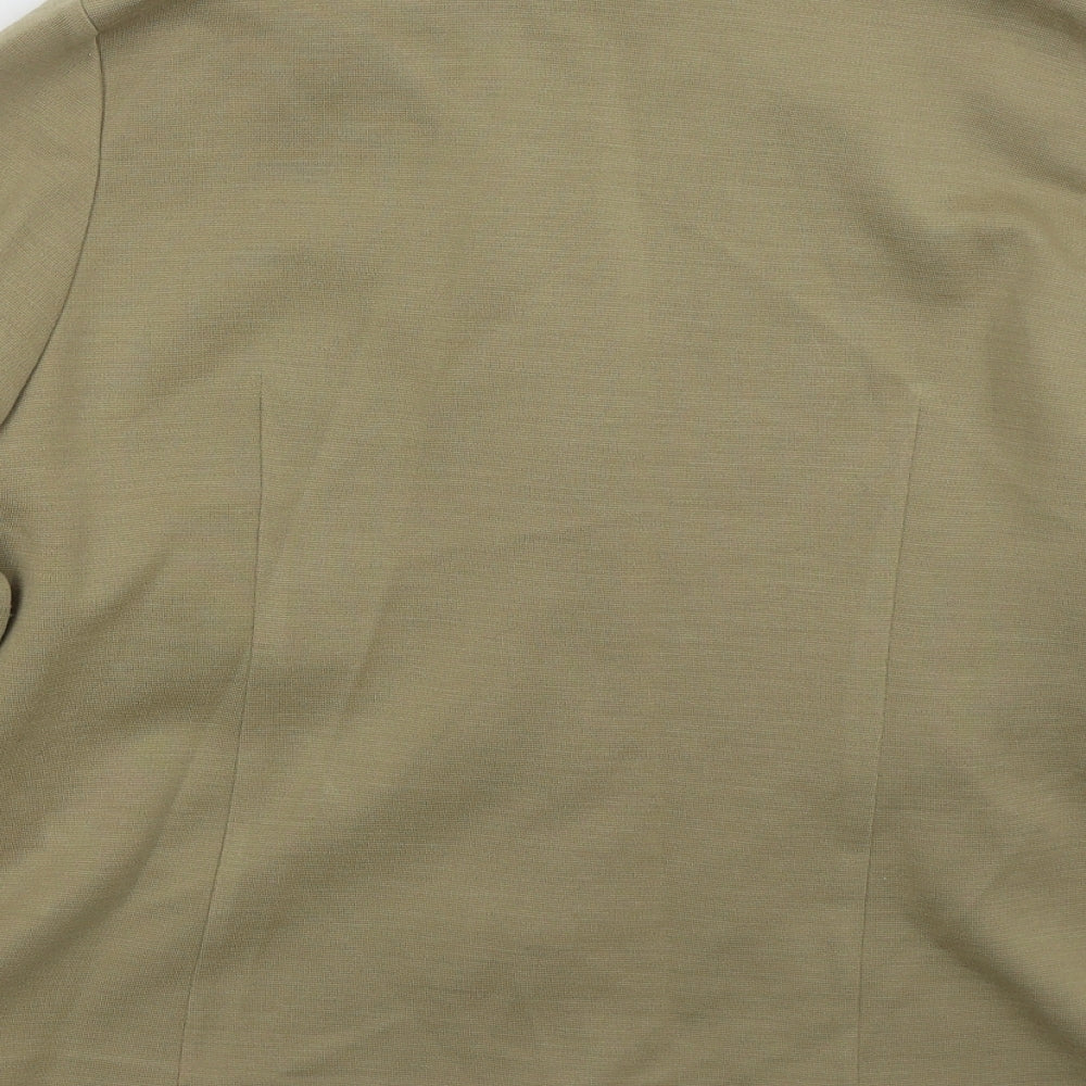 Gray & Osbourn Womens Beige Jacket Size 18 Button