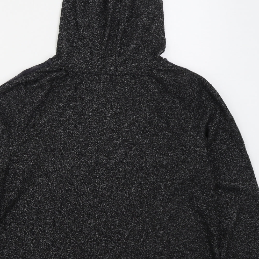 Marks & Spencer Womens Grey Polyester Pullover Hoodie Size 10 Pullover