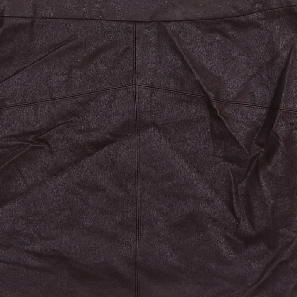 Papaya Womens Purple Viscose Mini Skirt Size 4
