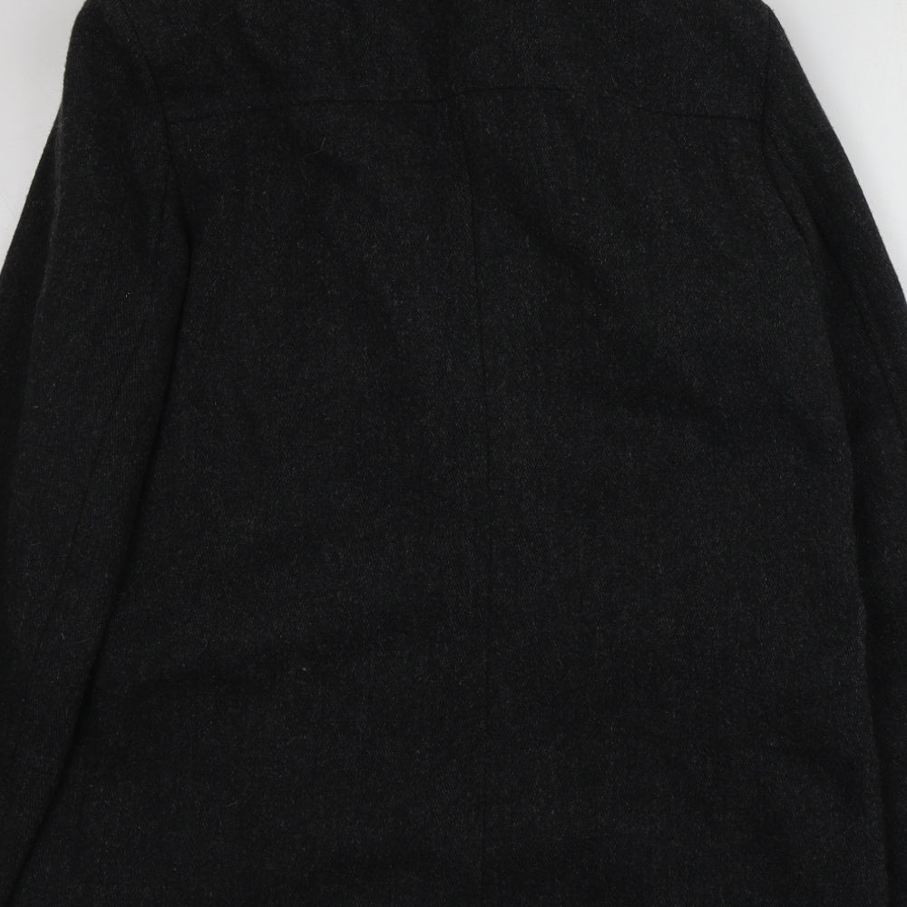 Kurt Muller Womens Grey Overcoat Coat Size M