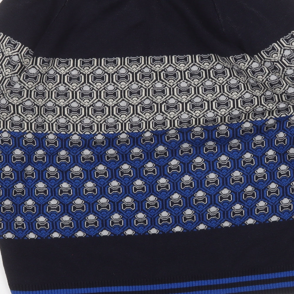 NEXT Mens Multicoloured Geometric Polyester Pullover Sweatshirt Size M
