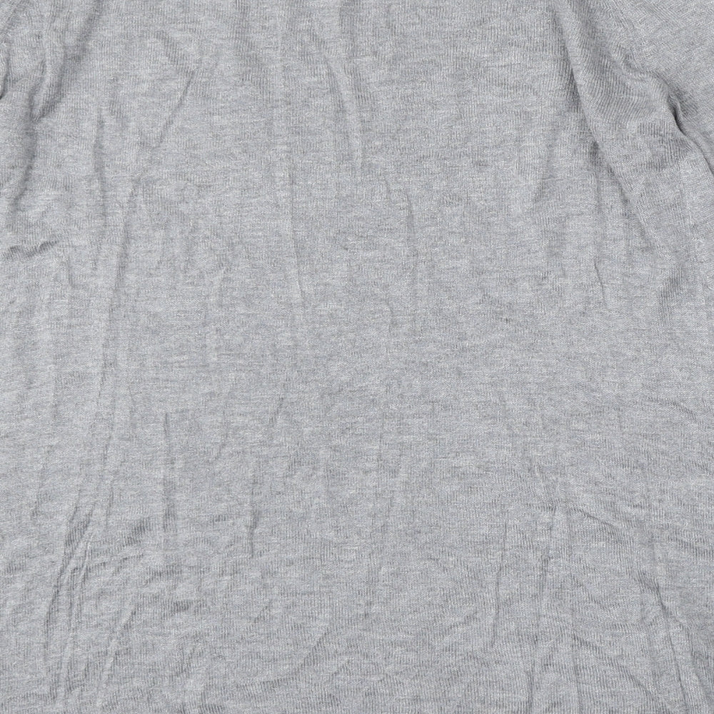 Papaya Womens Grey Round Neck Viscose Pullover Jumper Size 16