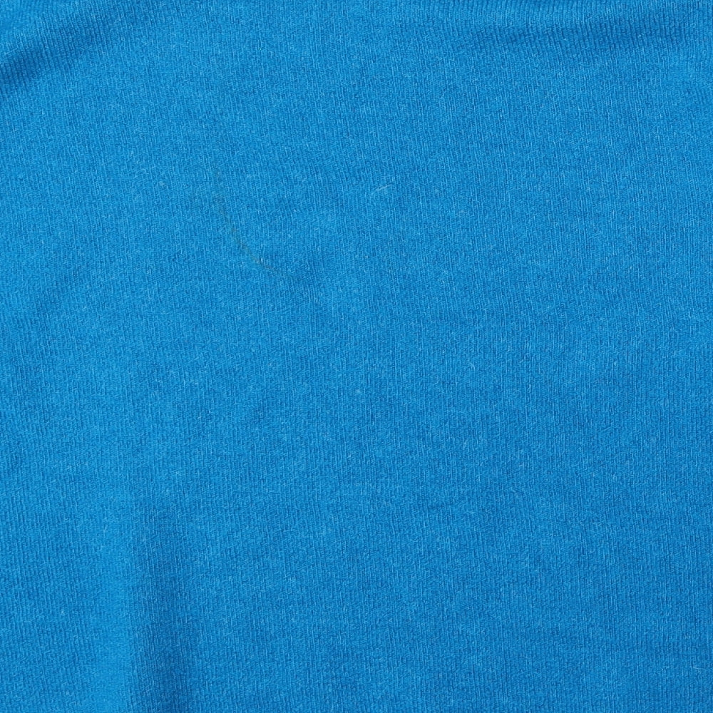 George Womens Blue Round Neck Acrylic Pullover Jumper Size 14