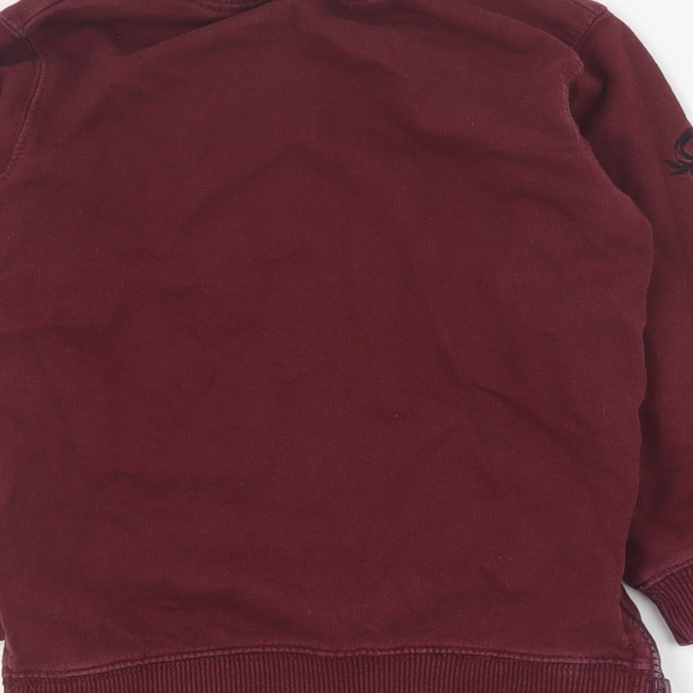 Matalan Boys Red Cotton Pullover Sweatshirt Size 3-4 Years Pullover