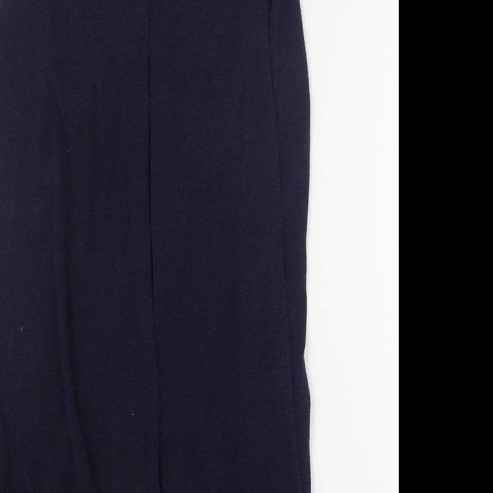 River Island Womens Blue Polyester Basic Tank Size 10 Round Neck