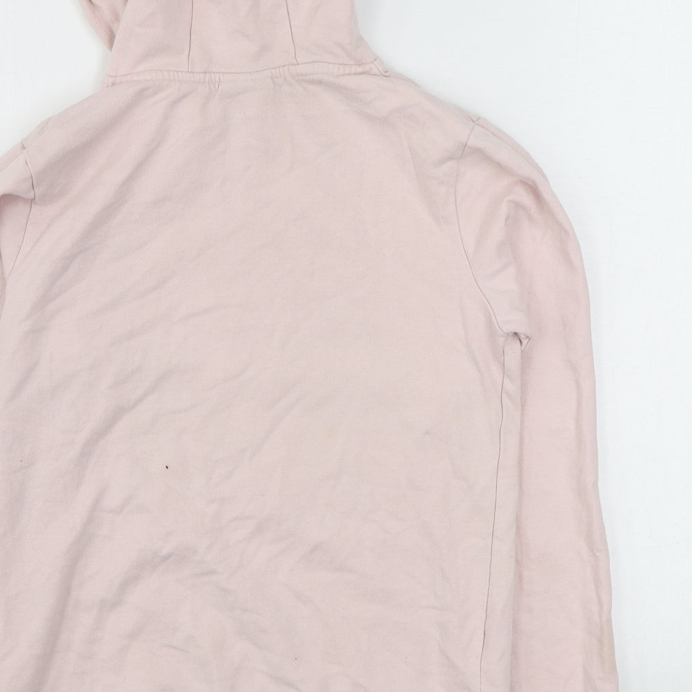 Matalan Girls Pink Cotton Pullover Hoodie Size 13 Years Pullover