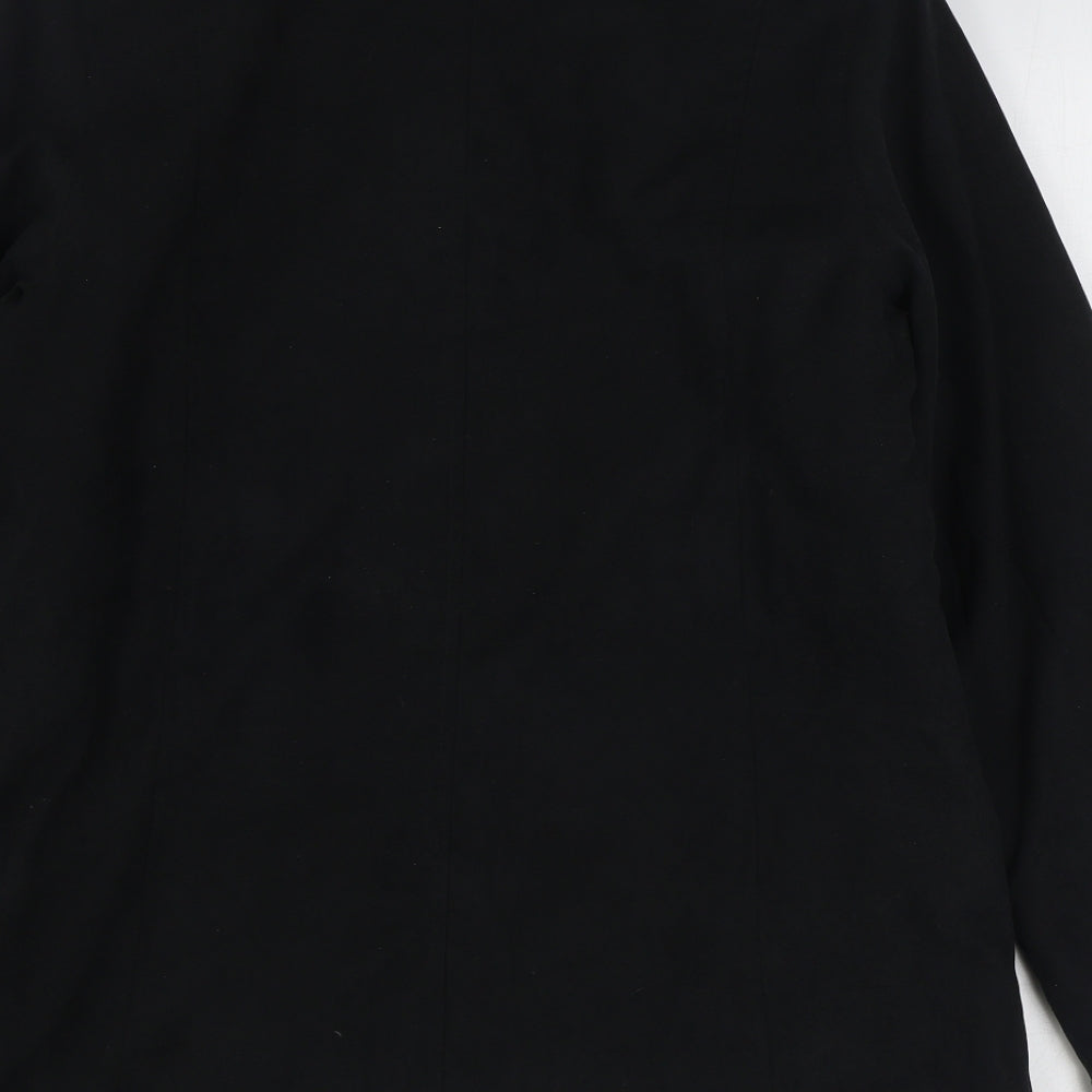Elegance Womens Black Jacket Size 12 Zip