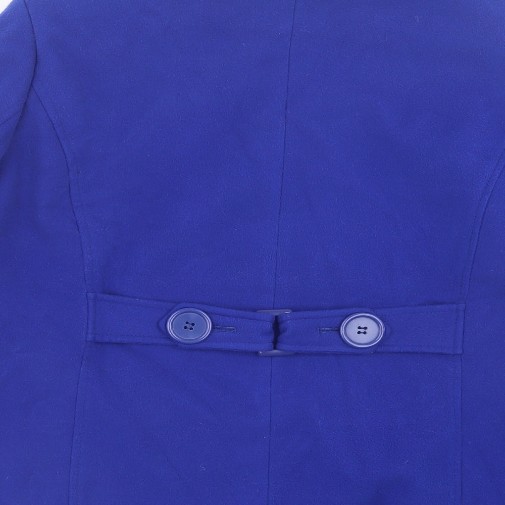Joanna Hope Womens Blue Jacket Size 14 Button