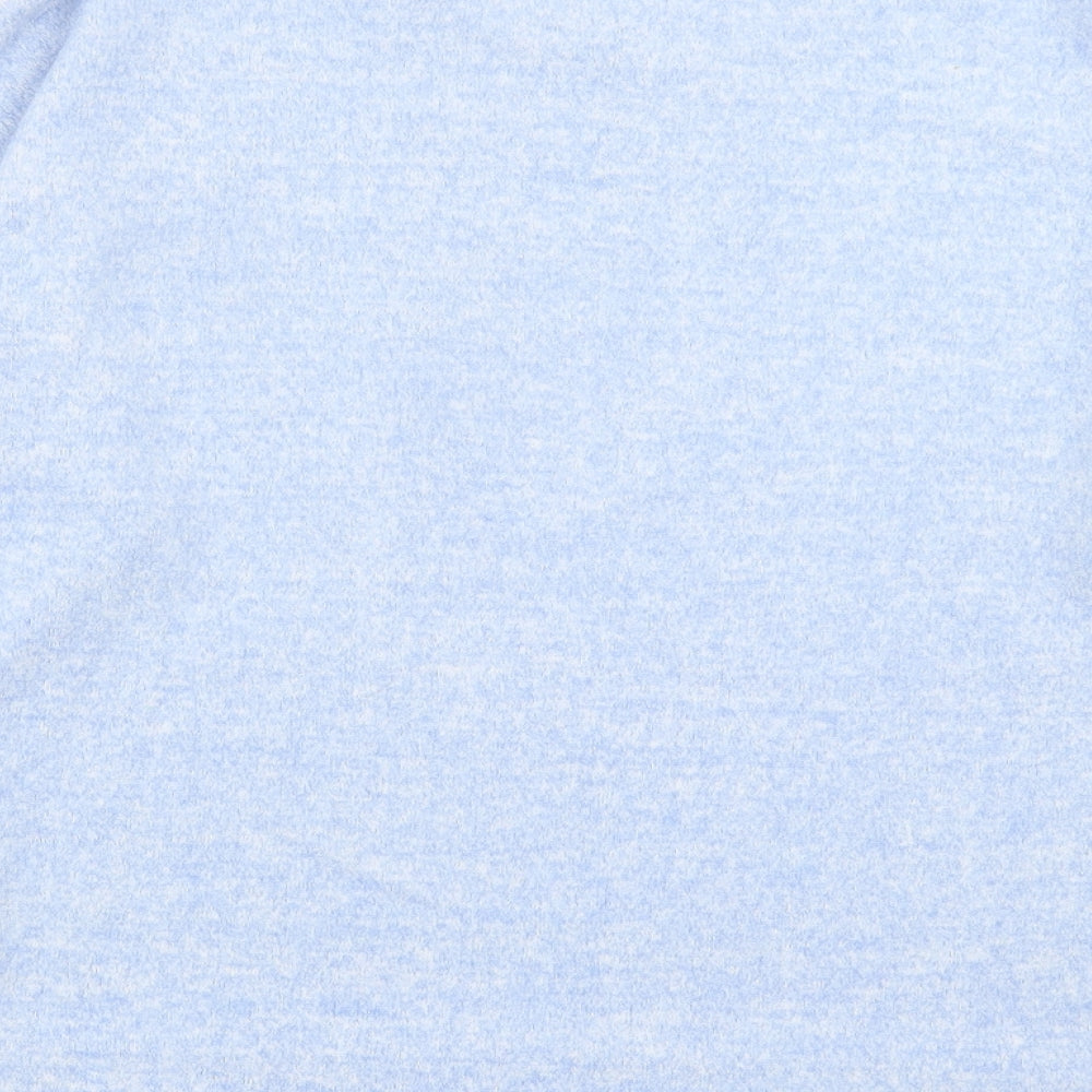 Stradivarius Womens Blue Crew Neck Polyester Pullover Jumper Size XS