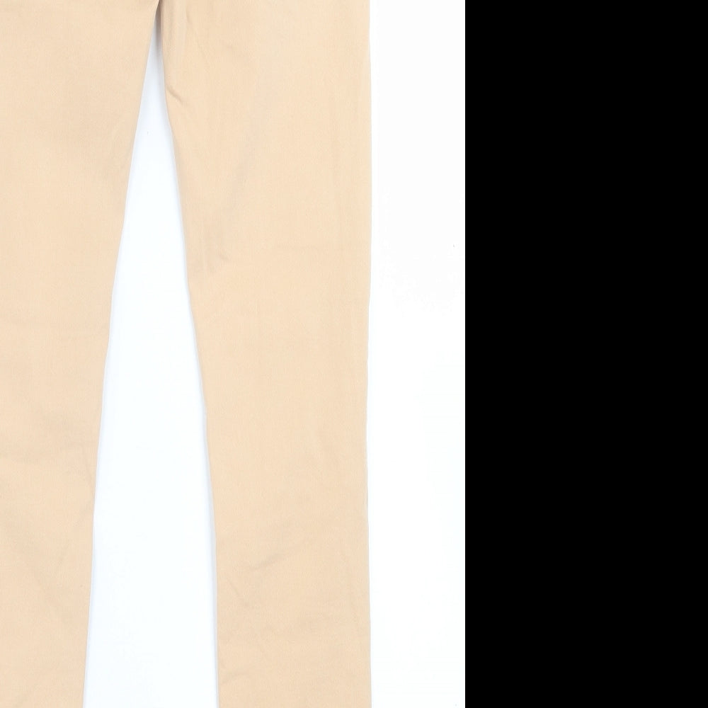 LEXXURY Womens Beige Cotton Skinny Jeans Size XS L27 in Regular Button