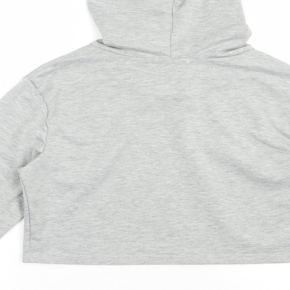 SheIn Womens Grey Polyester Pullover Hoodie Size XS Pullover - Friends