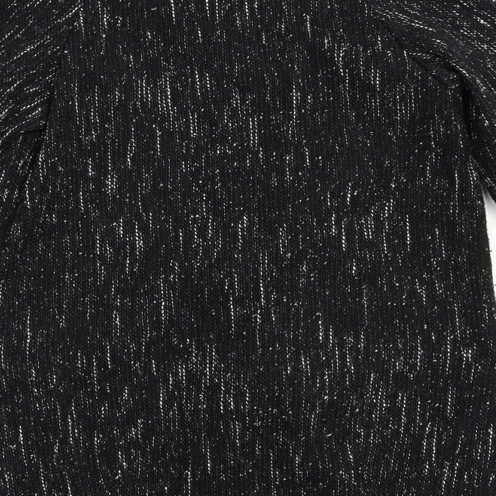 Soon Womens Black Pea Coat Coat Size 12 Button