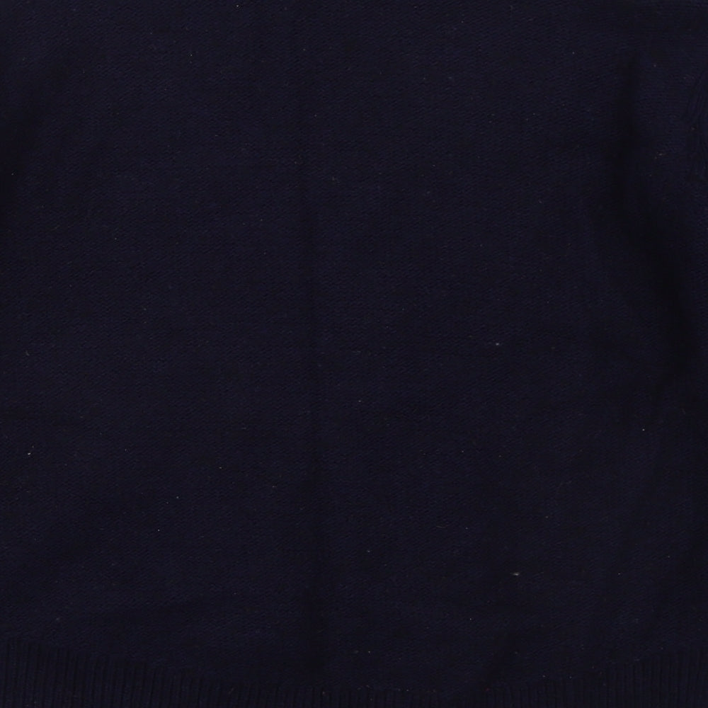 H&M Womens Blue Crew Neck Cotton Pullover Jumper Size S