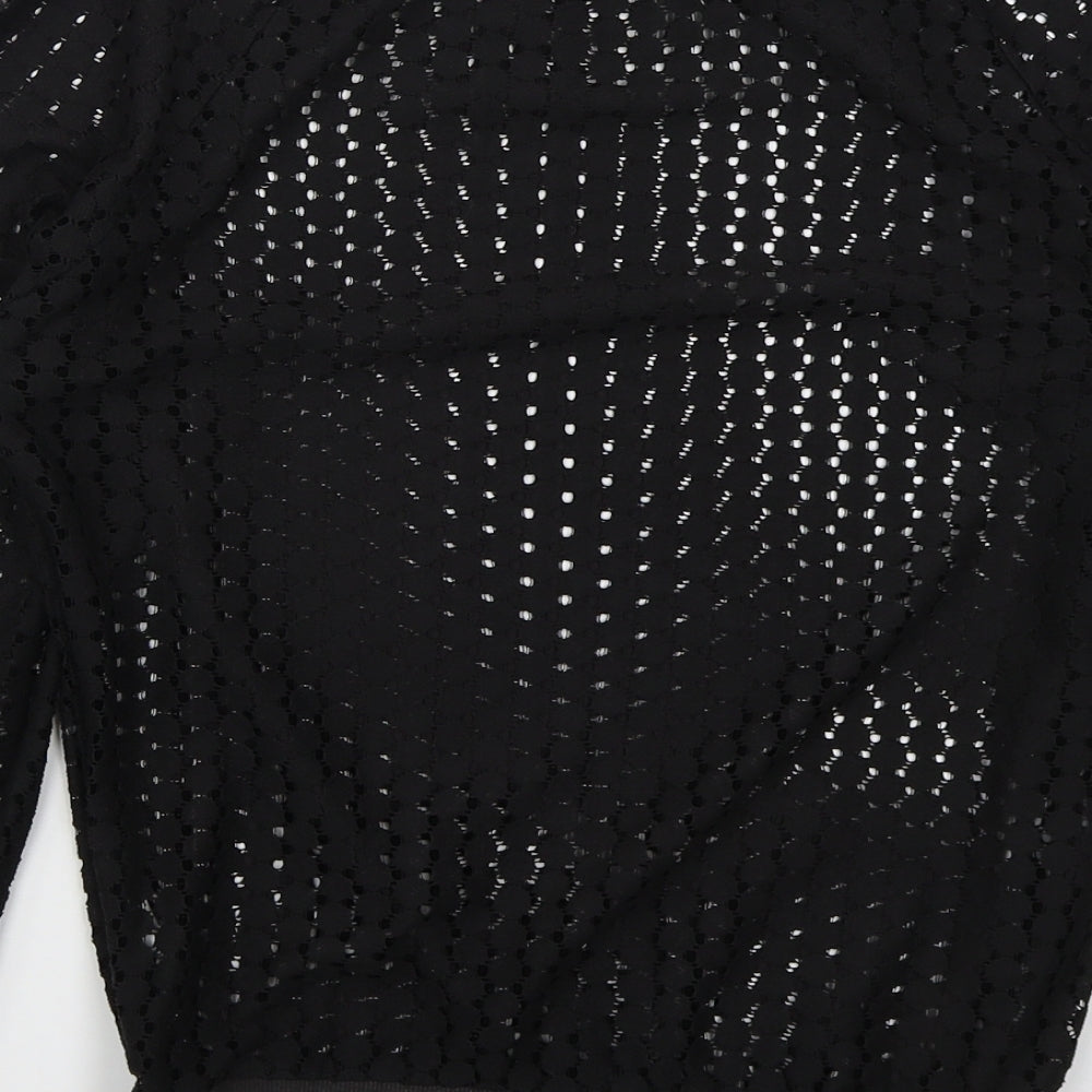 Atmosphere Womens Black Polyester Pullover Sweatshirt Size 8 Pullover
