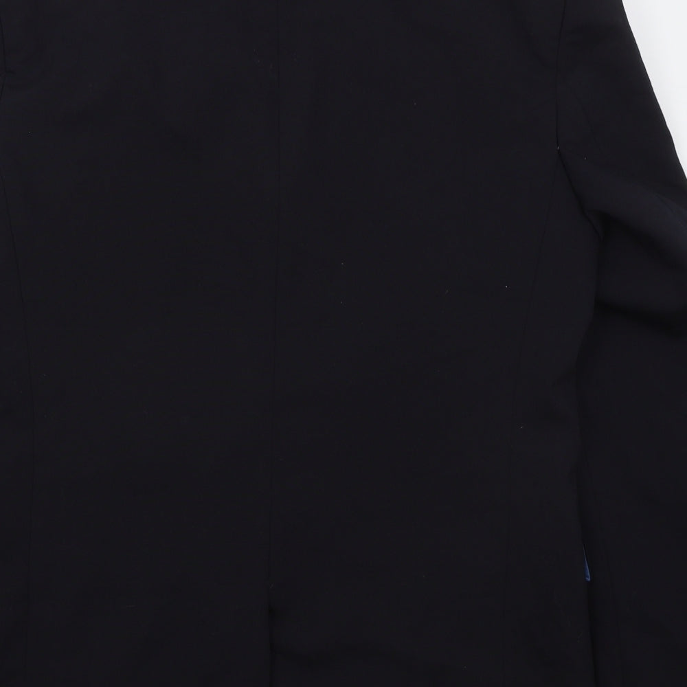 Karl Jackson Mens Blue Wool Jacket Suit Jacket Size 38