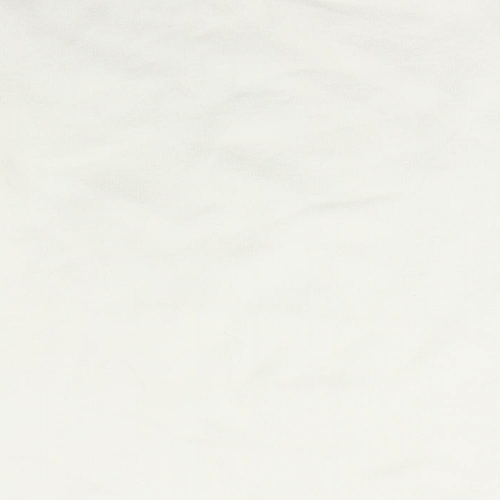 Select Womens White Collared Acrylic Pullover Jumper Size XL