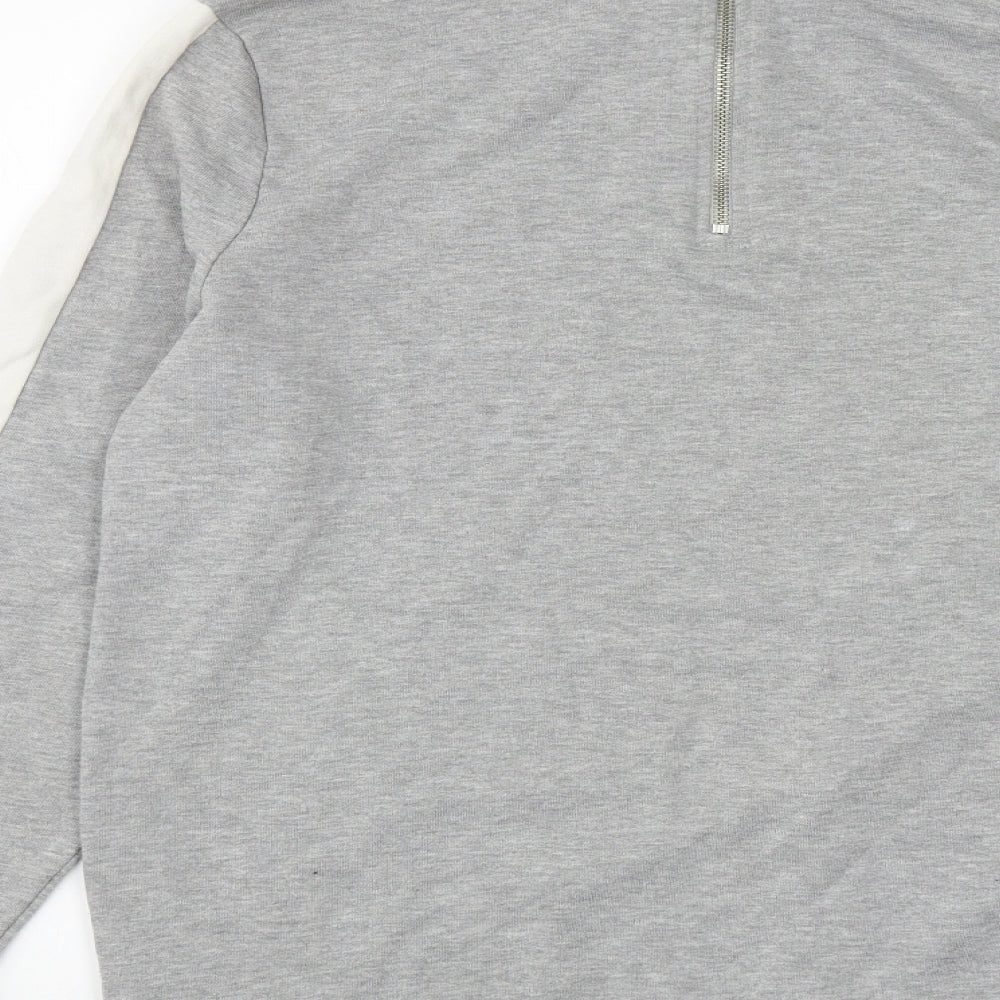 ASOS Mens Grey Cotton Pullover Sweatshirt Size S