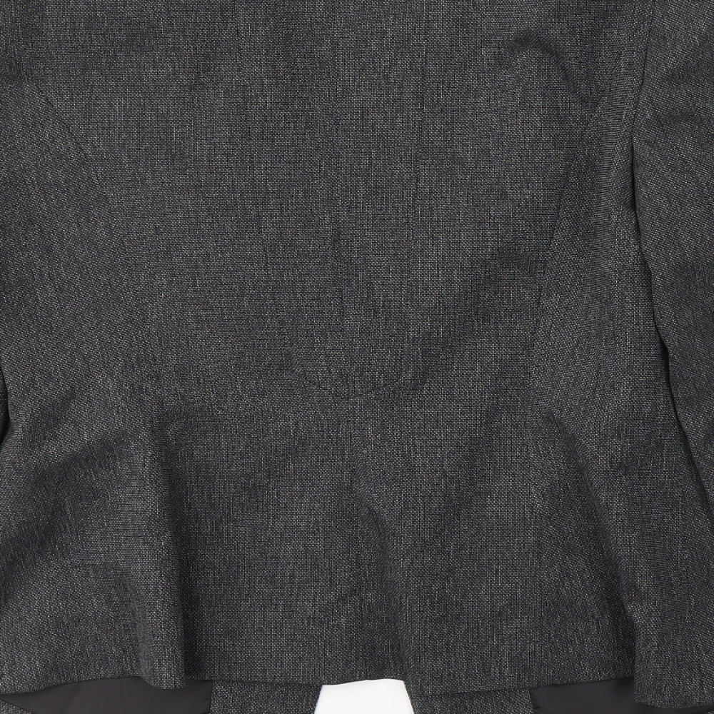 Atmosphere Womens Grey Polyester Jacket Blazer Size 12